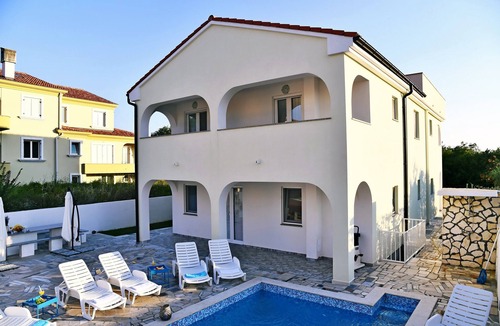 Bogovici Villa | New modern villa with pool, 900 meters from the beach with great sea views