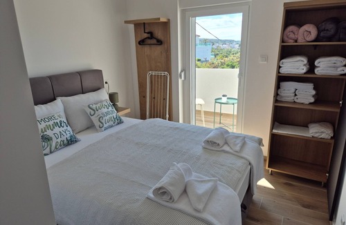 Sveti Petar Apartment | One bedroom apartment with balcony and sea view Sveti Petar, Biograd (A-25850-a)