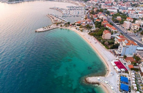 Podstrana Apartment | One bedroom apartment with terrace and sea view Podstrana, Split (A-6072-b)