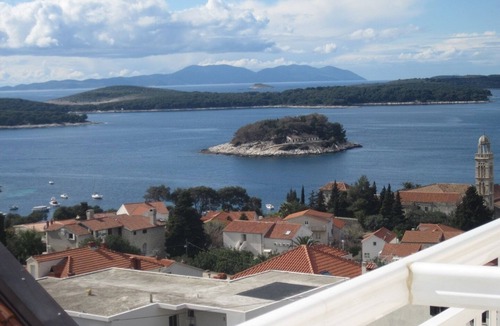 Hvar Apartment | One bedroom apartment with terrace and sea view Hvar (A-20114-d)