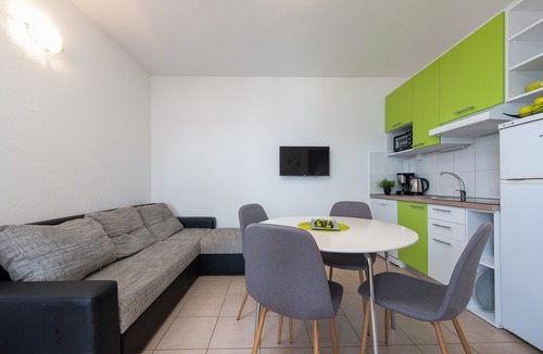 Razanj Apartment | "Perfect runaway" in quiet bay with sea view and heated pool -app for 3 - Mona 2