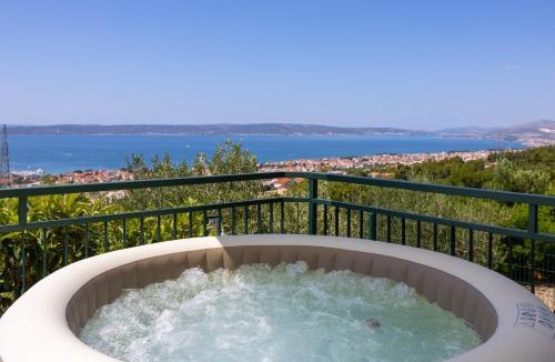 Kastel Sucurac Villa | Private Villa Golden Hour with a view of Split area