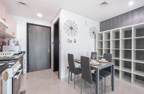 Dubai Production City Apartment | StayShort - Cozy & Quiet Studio in Production City for 3