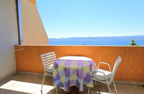 Marusici Apartment | Studio flat with balcony and sea view Marušići, Omiš (AS-1024-a)