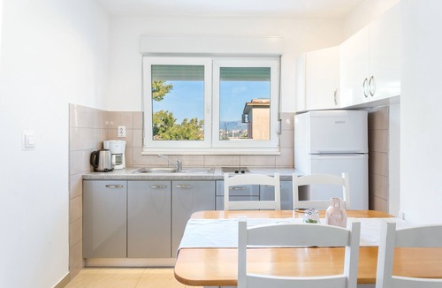 Podstrana Apartment | Studio flat with terrace and sea view Podstrana, Split (AS-6072-a)