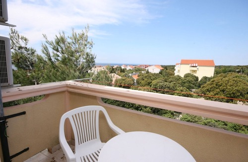 Mandre Apartment | Studio flat with terrace and sea view Mandre, Pag (AS-6309-a)