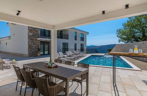 Bribir Villa | Stunning private villa for 10 people with hot tub, WIFI, A/C, private pool, TV and terrace