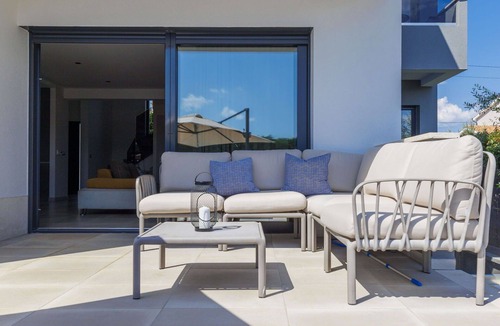 Kastelir-Labinci Villa | Stunning private villa for 8 guests with A/C, private pool, WIFI, hot tub, TV and terrace