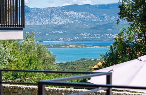 Klanice Villa | Stunning private villa with private pool, hot tub, WIFI, A/C, TV, terrace and panoramic view