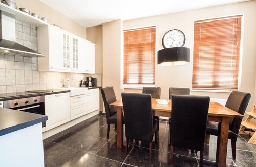 Most na Soci Apartment | Stylish Penthouse with large terrace, great views, two bedrooms, sleeps 6, airco and private parking with EV