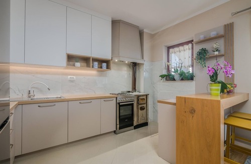 Porat Apartment | Two bedroom apartment with terrace and sea view Porat, Krk (A-19343-a)