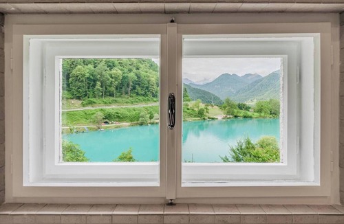 Most na Soci Villa | Vila Labod, unique villa on a superb location till 15 pers at the lake from Most na Soci.