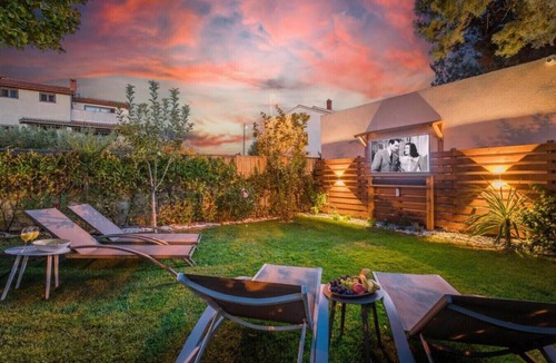 Fazana Villa | Villa Andrija in Fažana for 9 people with sea view, kids playground & heated pool - only 400 m from the beach