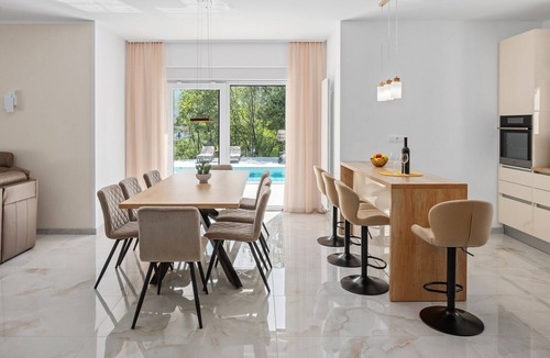 Podbablje Villa | Villa Angela – A Modern Family Retreat with Private Heated Pool and Fun for All Ages