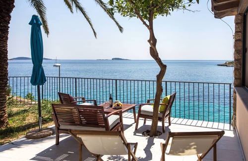 Mlini Apartment | Villa Mirjana - One Bedroom Apartment with Terrace and Sea View (Naranča)