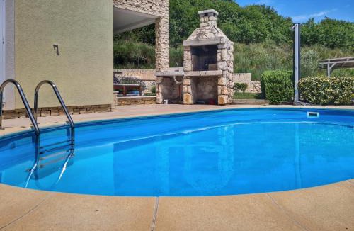 Jurandvor House | Villa Planina - Idyllisches Ferienhaus mit Pool und Meerblick in Baška - Idyllic Mountain Villa with Pool and Sea View in Baška - Krk
