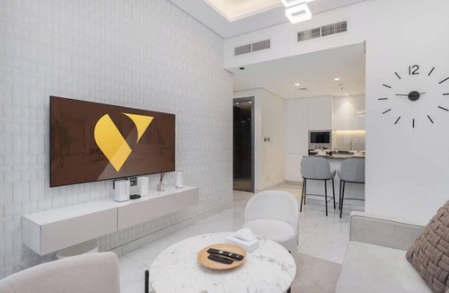 Dubai Apartment | Vogue, Samana Golf Avenue near First Avenue Mall
