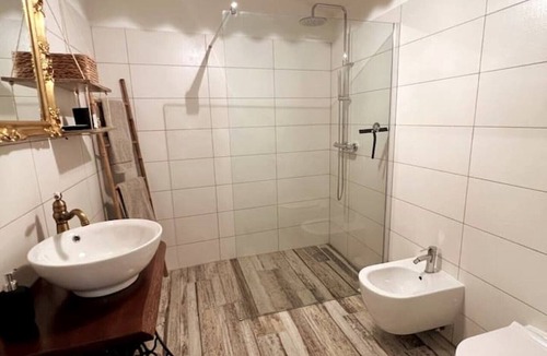 Tinjan House | Well house,10 km from the sea, cozy house with a well in the living room