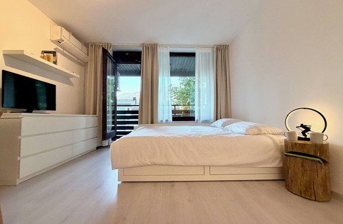 Bovec Apartment | White Peak - stylish alpine base for two in charming Bovec