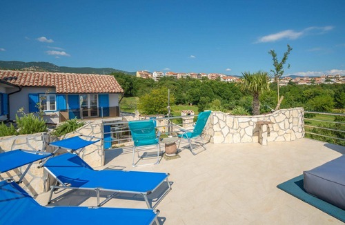 Novi Vinodolski Villa | Wonderful private villa for 8 people with WIFI, private pool, A/C, hot tub, TV and terrace