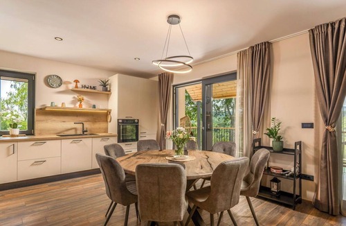 Fuzine Villa | Wonderful private villa for 10 guests with hot tub, private pool, WIFI, TV, patio and pets allowed