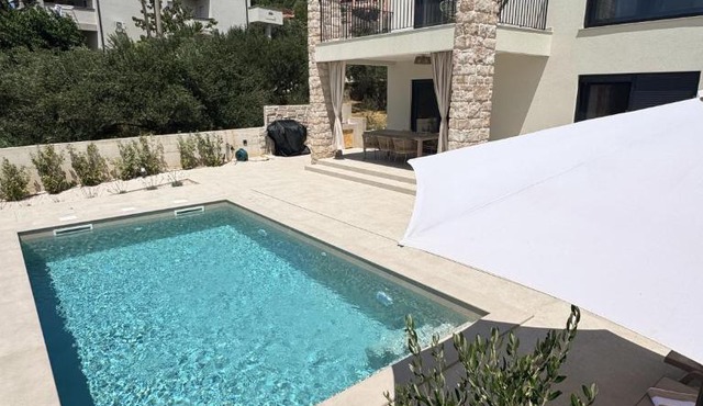 2026 Brand New - Villa Orkula Rab with Heated Pool, Gym & Sea View
