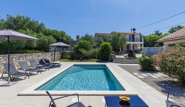 Beautiful villa for 4 people with private pool, A/C, WIFI, TV and terrace in Pazin