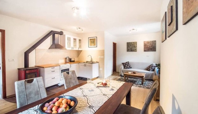 Charming, recently refurbished apartment with stunning views of mount Krn and beautiful surroundings in Kobarid