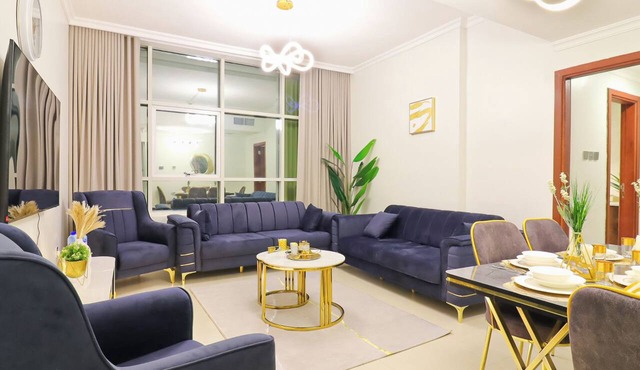 City/Sea Scenery At Prestige 1BR With Pool & Gym in Ajman