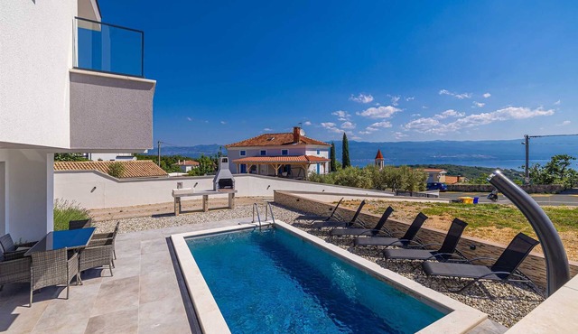 Holiday house ROSEMARY with pool and panoramic seaview