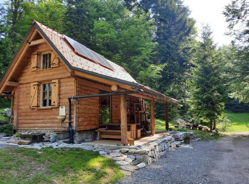 Loghouse cabin in the Kočevje forest in Hrib pri Hinjah