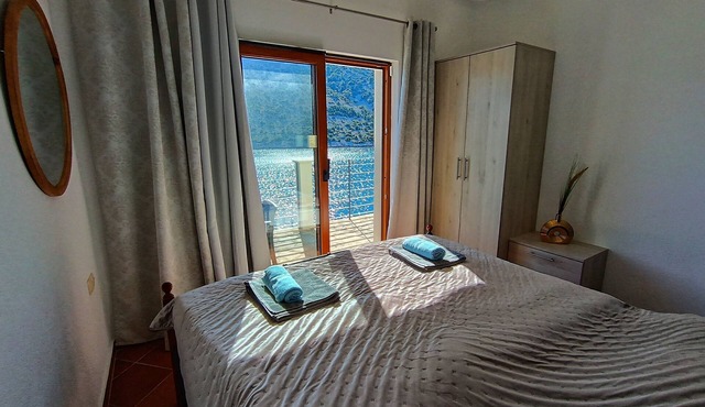 Luxury villa right by the sea with private beach access and breathtaking sea views