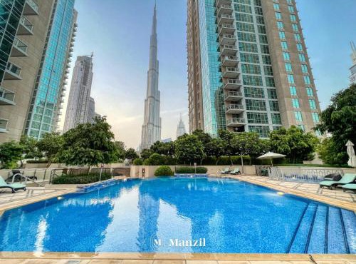 Manzil - Luxury 3BR Villa w/maid room, Full Burj & Fountain view in Dubai