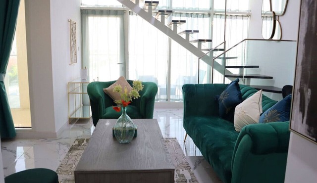 Modern City Duplex 2BR apartment in Masdar City in Abu Dhabi