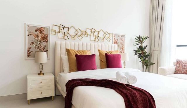 Oceanfront Studio by Blue Bay Walk, Free Parking in Ajmal Makan
