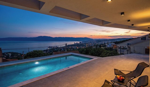 Pool Villa Soléa/w Panoramic Sea View, Kostrena, Croatia