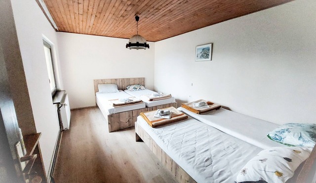 Quadrupe Room with Balcony at Planinski Dom Gore in Dol pri Hrastniku