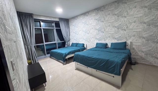 Sea view 2-bedroom apartment with AC, fitness room, swimming in fantastic Ajman in Ajman