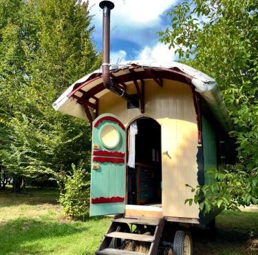 Shepherd's hut in nature