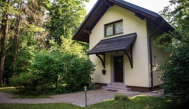 Small house on the outskirts of forest in Kranj