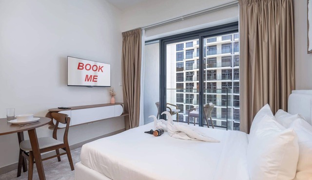 StayShort - Modern Pristine Studio for 2 in Meydan in Dubai