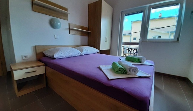 Studio flat with balcony Živogošće - Blato, Makarska (AS-23922-a)