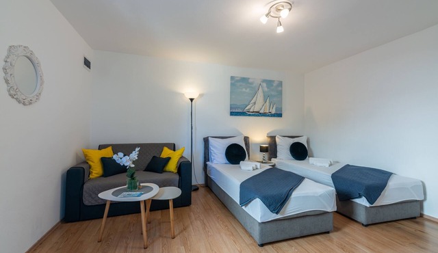 Studio flat with terrace and sea view Kostrena, Rijeka (AS-25834-a)