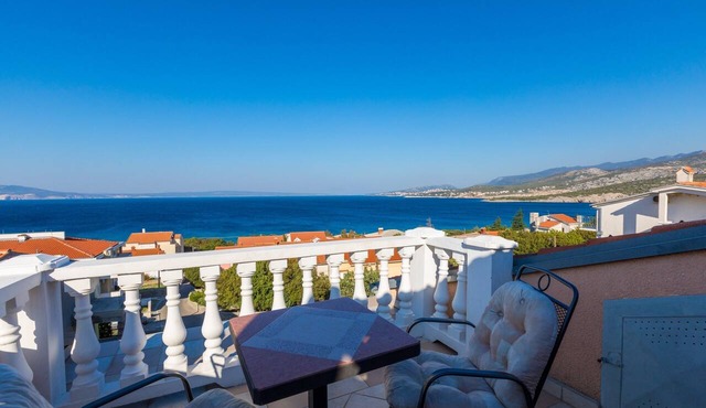 Two bedroom apartment with terrace and sea view Klenovica, Novi Vinodolski (A-11559-c) in Klenovica