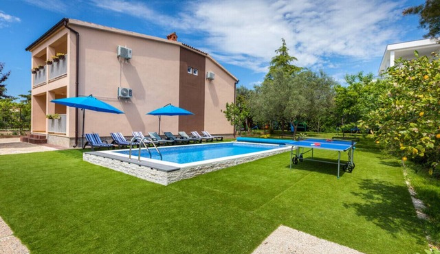 Villa Ketty in Fažana with playground, sea view and private pool