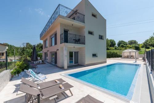 Villa Ventitre, Privatpool,Meersicht, nahe Porec- Strand