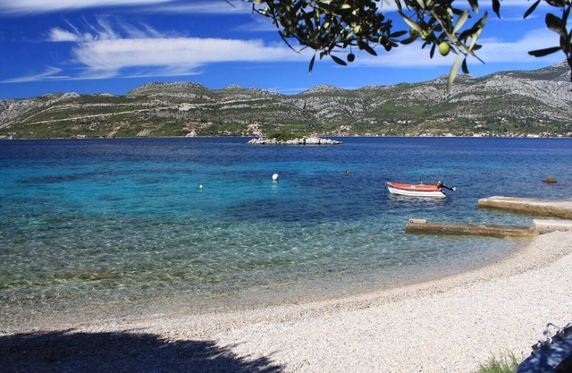 Two bedroom apartment with terrace and sea view Tri Žala, Korčula (A-4346-b)