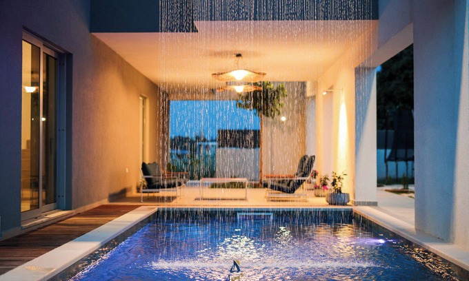 Skrip Villa | 5BR/5BA Sanctuary for 10 with Heated Pool, Waterfall, and jaccuzzi