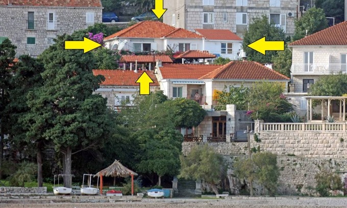 Cove Tri Zala (Zrnovo) Apartment | Apartment Rizzi A3 with Sea View