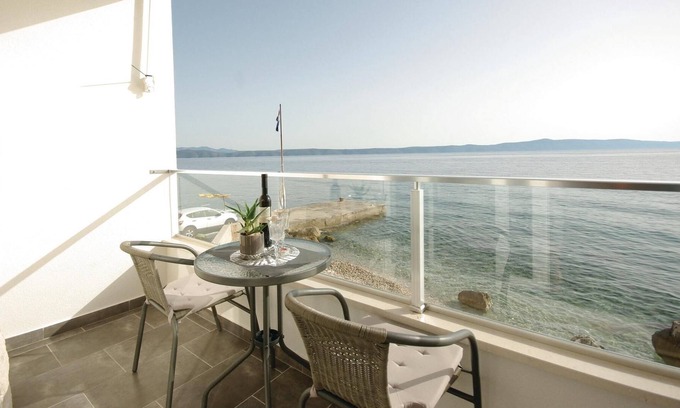 Drasnice Apartment | Excellent location directly on the sea and on a pebble beach makes this beautifully furnished apartm